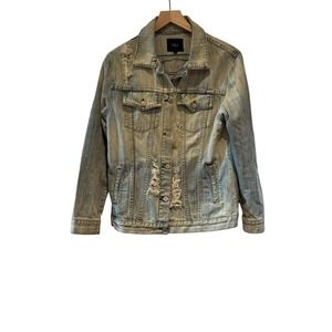 Rails Vintage Oversized Distressed Jean Jacket Size Small